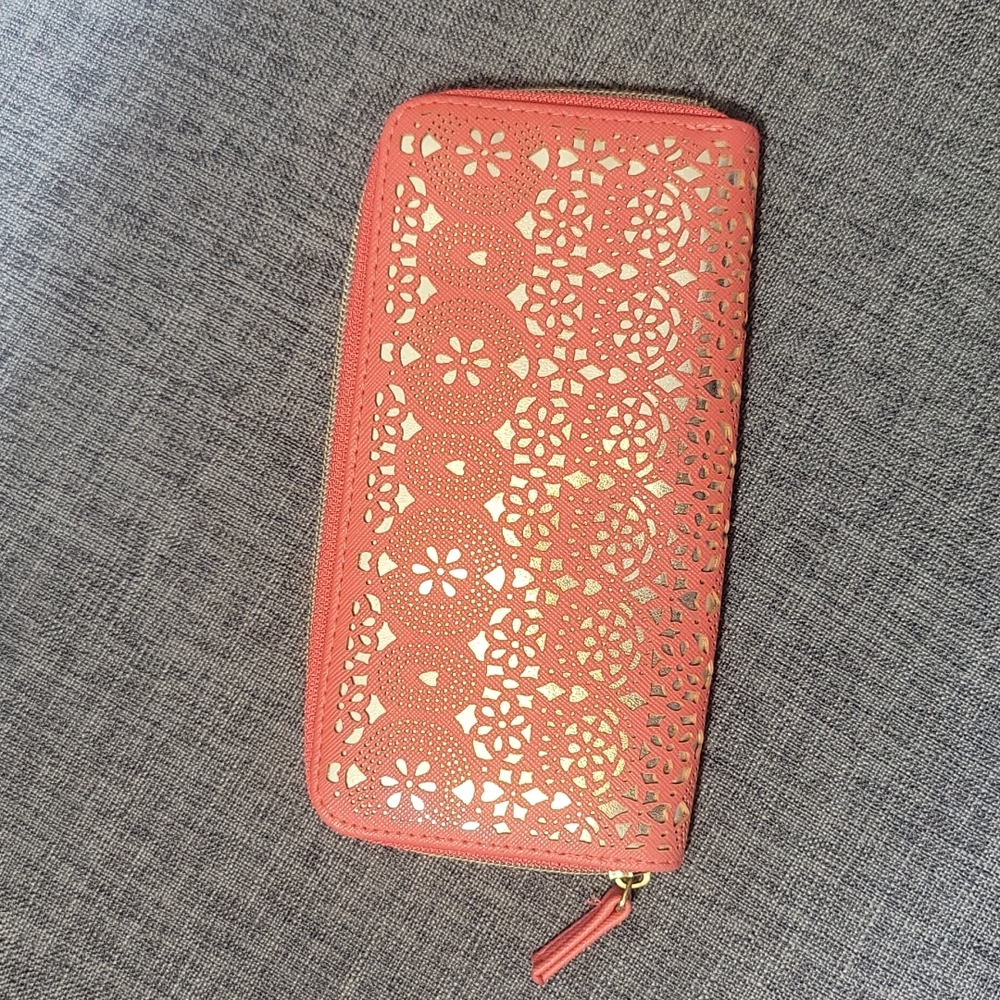 Pink and Metallic Gold Wallet